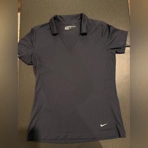 Woman’s navy golf polo